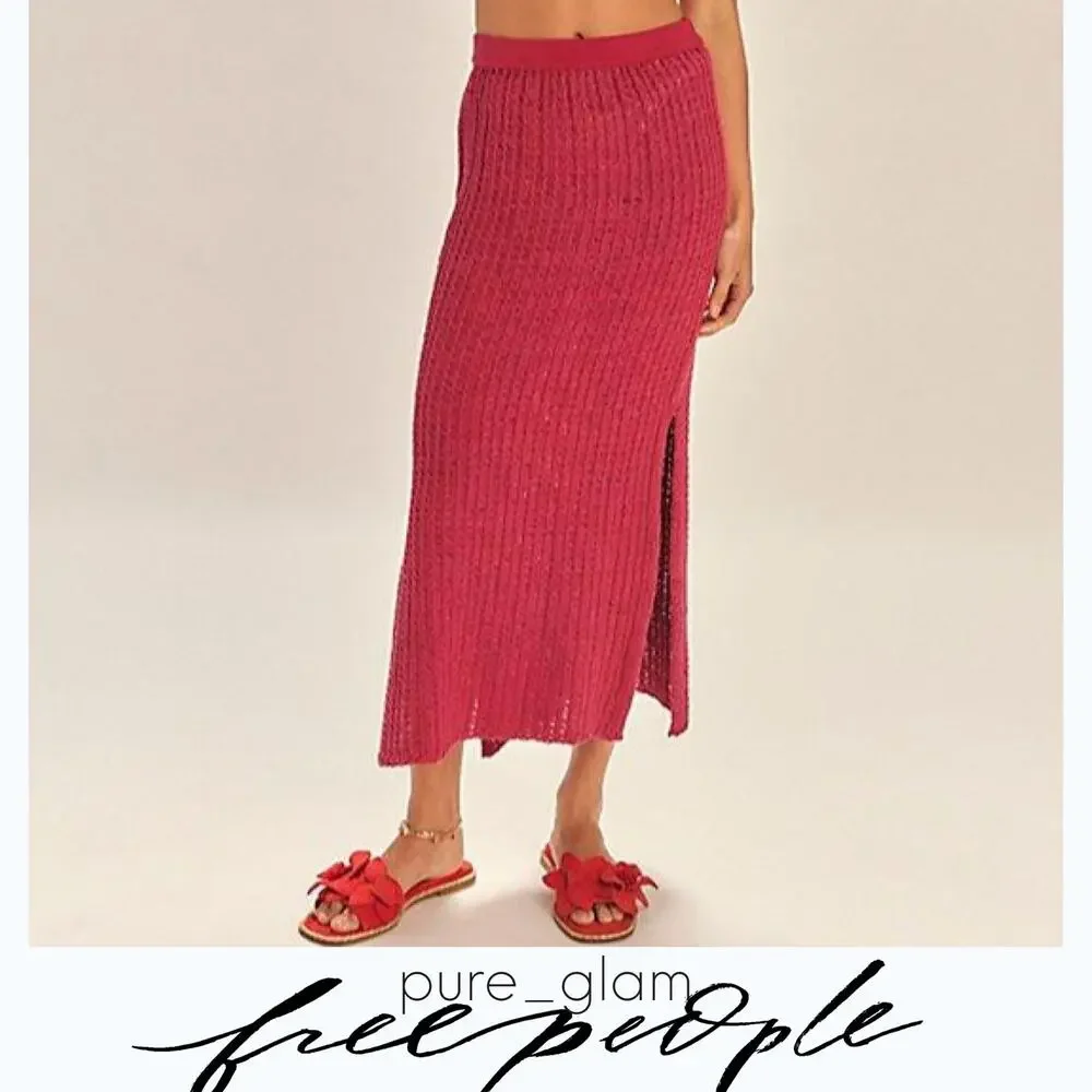 Free People crochet skirt set Free-est